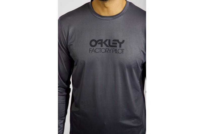 OAKLEY MAVEN COAST LS JERSEY 2.0 FOA406779 05P GRADIENT BLACK GREY